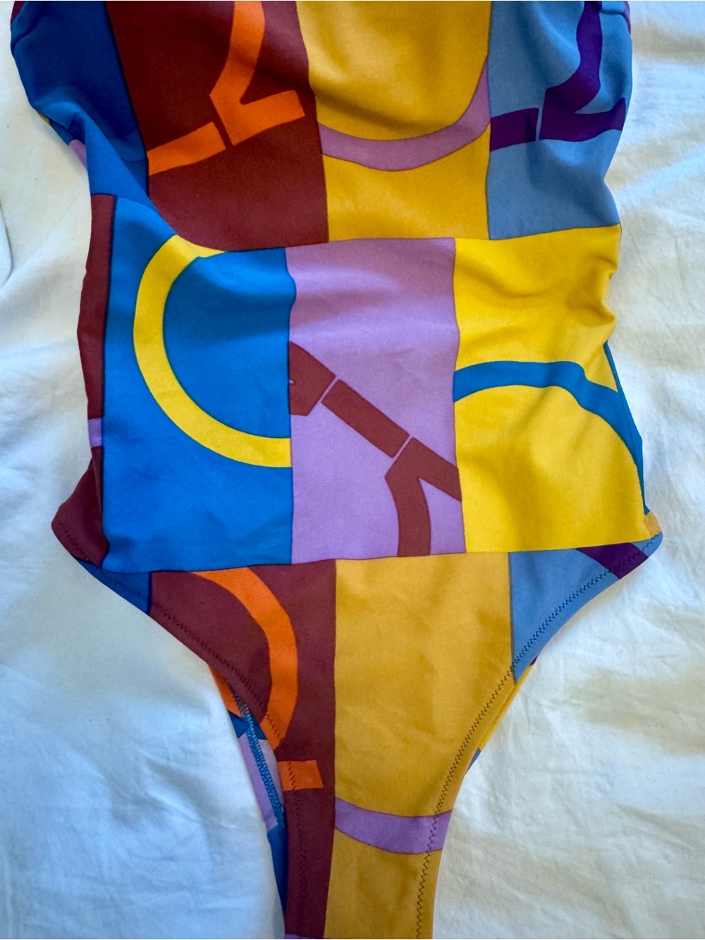 Salvatore Ferragamo Logo Print One-piece with iconic Gancini logo US6 - Picture 5 of 8